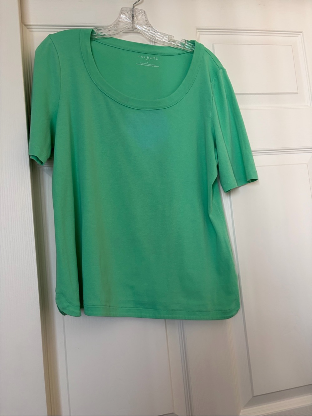 Talbots Mint Green Short-Sleeve Scoop Neck Tee